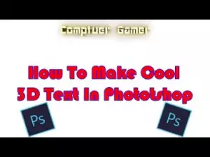 Video: How To Make Cool Looking 3D Text In Photoshop ! EASY Step By Step Guide